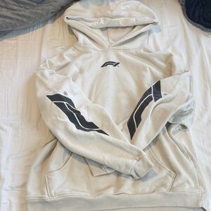 PacSun Cream Hoodie with Black Accents